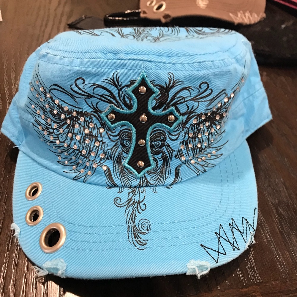 Brand new never been worn embroidered cross hat